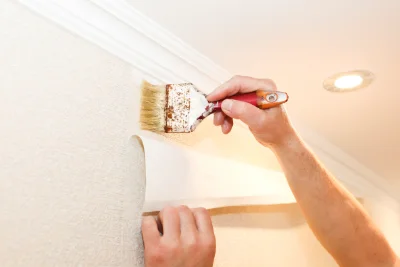 Pose de papier peint à Curel — revêtements muraux et toiles de verre